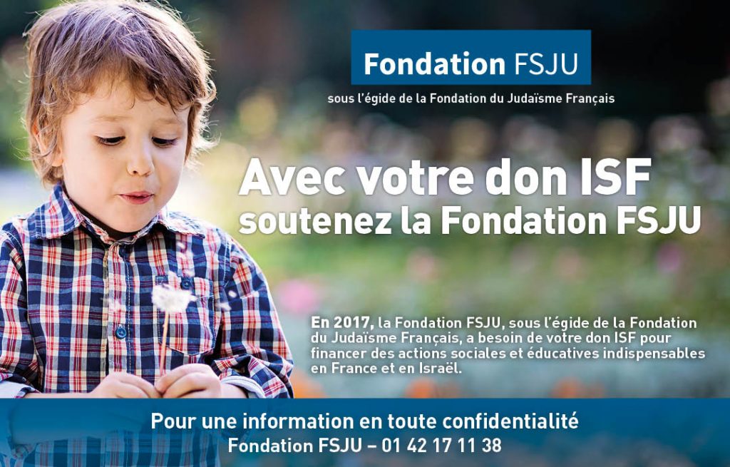 Avec votre don IFI, soutenez la Fondation FSJU