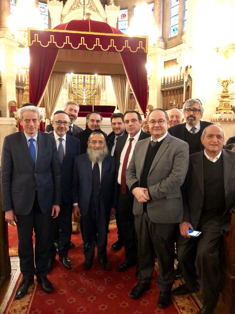 Visite du Grand Rabbin de Tunisie à Paris