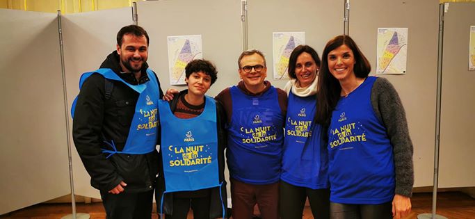 Les équipes du FSJU pendant la Nuit de le Solidarité