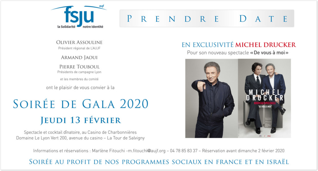 Soirée de Gala Lyon avec Drucker