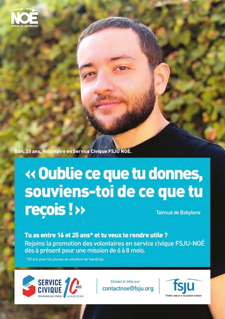 publicité service civique NOE